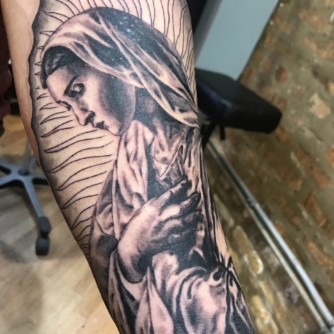 Mother Mary Tattoo - Virgen Maria