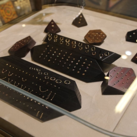 Displays of 14K Gold Body Jewelry by companies such as Kiwi Jewelry, Sacred Symbols, Leroi, Anatometal, Junipurr