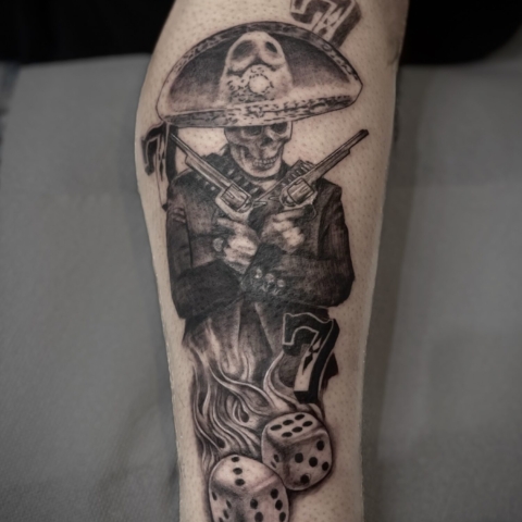 Charro Cowboy Tattoo